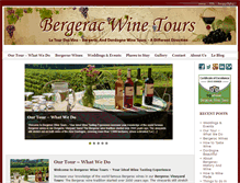 Tablet Screenshot of bergeracwinetours.com